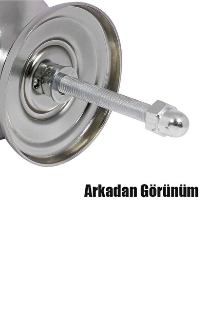 Badem10 Papatya Baba Kapı Tokmağı Kapı Topuzu Kolu Metal Tokmak Siyah - 2 Yıl