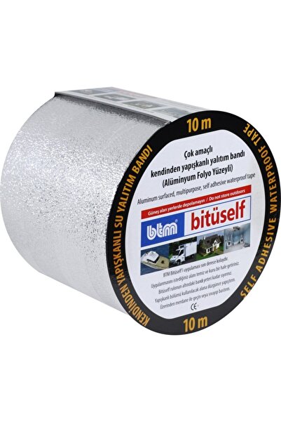 Btm Bitüself Izolasyon Bandı 10 Cmx10 Mt Alüminyum