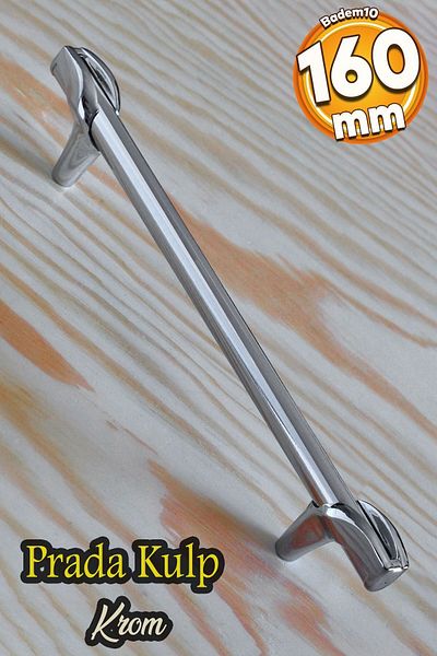 Badem10 Prade (PREMIUM) 160 mm Mobilier din metal cromat Sertar de bucătărie Dulap dulap Mânere Mâner
