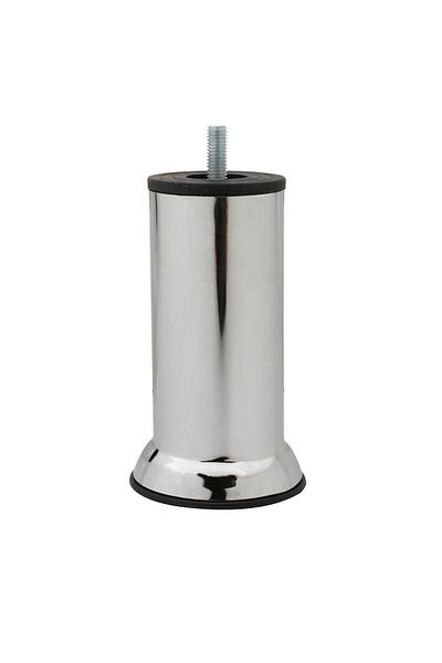 Badem10 Furniture Sofa Base Armchair Support Heightening Riser Leg with M8 Bolts Chrome Metal Legs 12 Cm