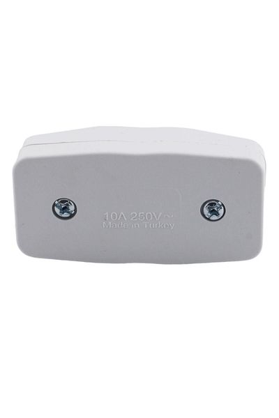 Badem10 Button Electrical Switch Socket On/Off Single Arapuar White Plastic