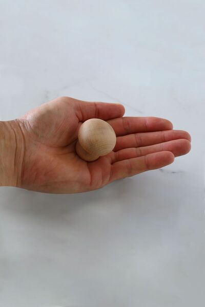 Badem10 Ξύλινη λαβή με κουμπιά μονής βίδας Έπιπλα κουζίνας Συρτάρι Ντουλάπα Ντουλάπα Λαβή Λαβή