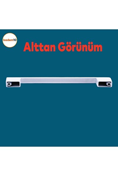 Badem10 Gölcük Düz Mobilya - Кухонні шухляди, металеві ручки, білі, 160 мм - 16 см