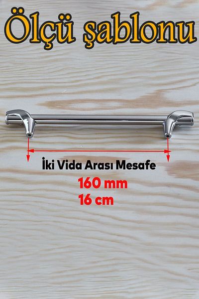 Badem10 Prade (PREMIUM) 160 mm Mobilier din metal cromat Sertar de bucătărie Dulap dulap Mânere Mâner