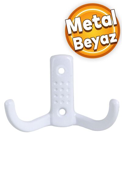 Badem10 Noktalı Askı Vestiyer Duvar Askısı Mobilya Metal Dolap Elbise Askılığ...