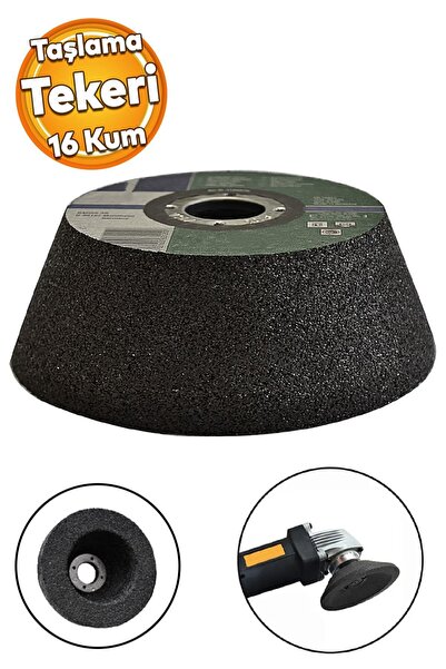 Badem10 Taşlama Tekeri 16 Kum Mermer Taş Kaya Beton Zımparalama Bileyleme Çan...