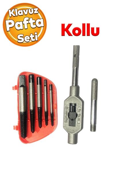 Badem10 Klavuz Pafta Takımı 5 'li Seti Hainz Köln Ahşap Metal Yüzey Vida İç D...