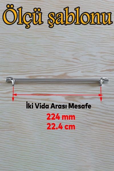 Badem10 Prade (PREMIUM) 320 mm Mobilier din metal cromat Sertar de bucătărie Dulap dulap Mânere Mâner