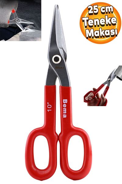 Bema Tinsmith's Sheet Metal Cutting Scissors with Insulated Handle 25 Cm
