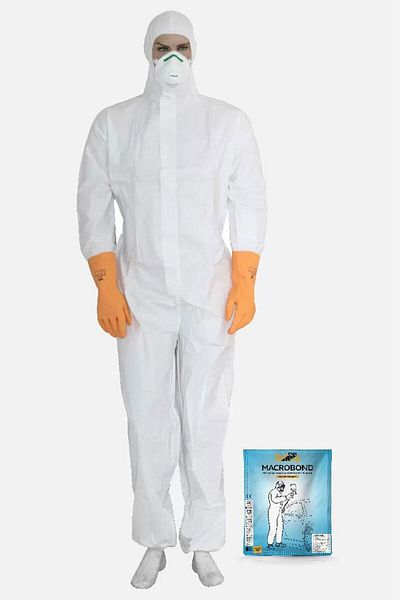 Max Safety Macrobond Laminated Disposable Protective Coverall Type 5-6 Xxl
