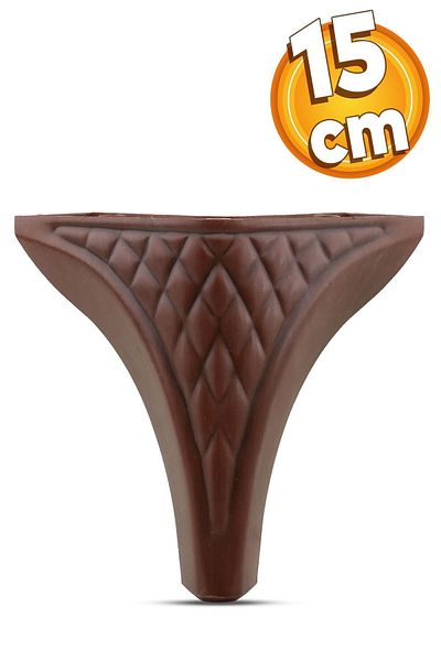 Badem10 15 Cm Lățime Maro Lemn Model Fagure Canapea de lux Puf Picioare