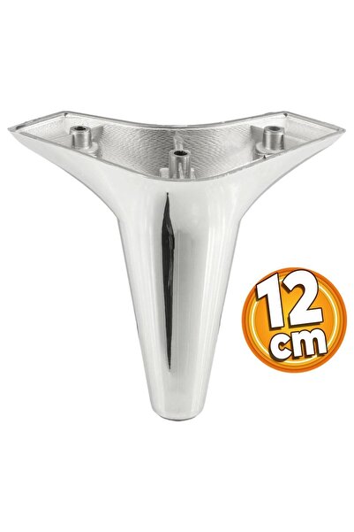 Badem10 Aspen Set of 6 Furniture TV Unit Sofa Bed Armchair Sofa Base Support Legs 12 Cm Chrome M8