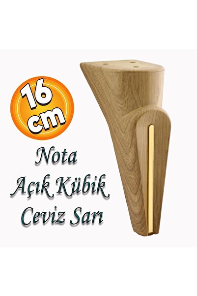 Badem10 Nota Mobilya Kanepe TV Ünitesi Koltuk Ayağı Baza Ayakları Ahşap Desen...