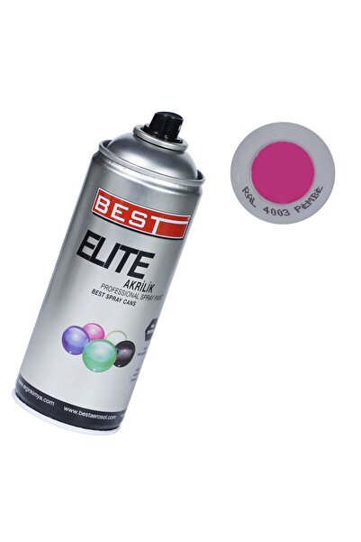 Best Elite Pembe 4003 Akrilik Hızlı Kuruyan Profesyonel Sprey Boya 400 Ml