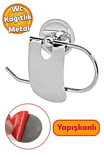 Badem10 Yapışkanlı Banyo Tuvalet Wc Kağıdı Kağıtlığı Kağıtlık Askısı Tutacağı...