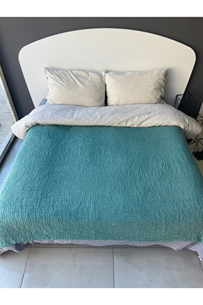 ROZET TEKSTİL Müslin Yatak Örtüsü/pike 4 Katlı 160 X 230 Tek Kişilik