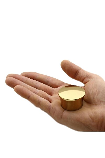 Badem10 Mayra Button Furniture - Kitchen Drawer Cabinet, Door Handle, Gold Color Metal Handle