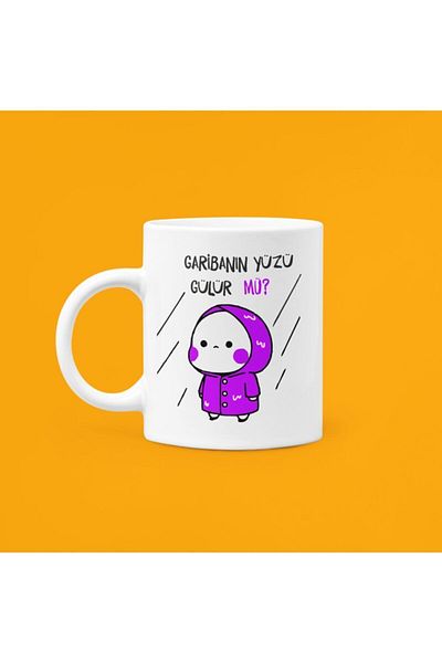 UUR STORE Does the Garibana Face Smile?Printed Mood Special Mug 330ml Purple