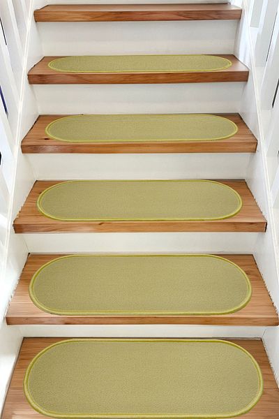 Myfloor Step and Stair Mat in Capsule Curl Carpet - Beige Sahara Yellow / Sold in Pieces