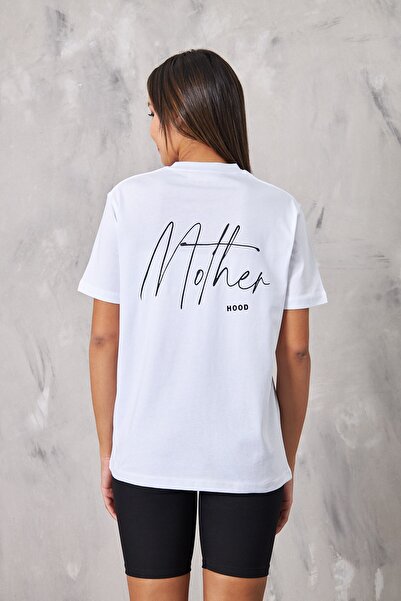 The Champ Clothing Λευκό Γυναικείο T-shirt - Mother Hood Written