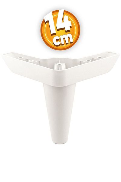 Badem10 Aspen Mobilier de lux Canapea Fotoliu Unitate TV Baza Riser Picior Picioare 14 Cm Picior alb