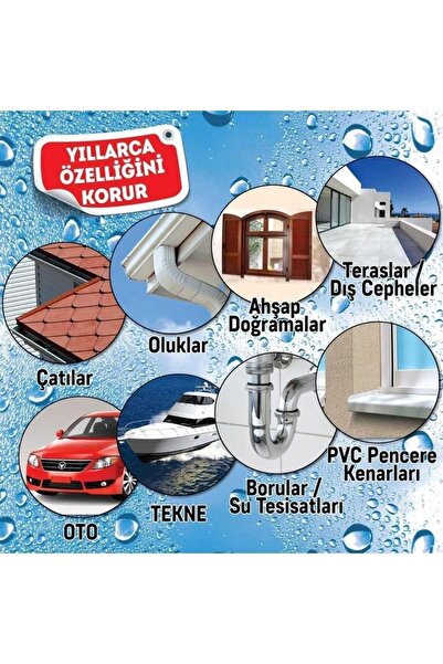 Badem10 Leak Fix (ŞEFFAF 396 GR) Su Yalıtım Sızdırmaz Geçirmez Izolasyon Kauçuk Spreyi Kaplama Sızıntı