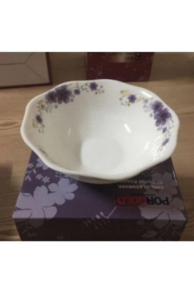 Porgold طقم وعاء شوربة أوبال 6 قطع - 15 سم بنفسجي