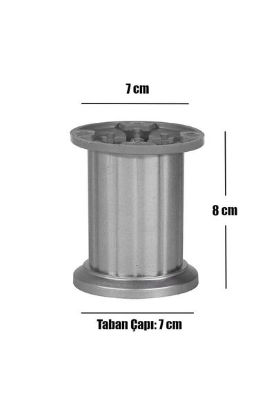 Badem10 Bancă Puf Venus Gri - Set dulap reglabil 8 cm, fotoliu și canapea 8 piese