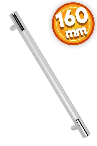 Badem10 Mâner Hitit cromat mat - sertar, dulap, mâner ușă (160 MM-16,0 CM) Mobilier Bucătărie