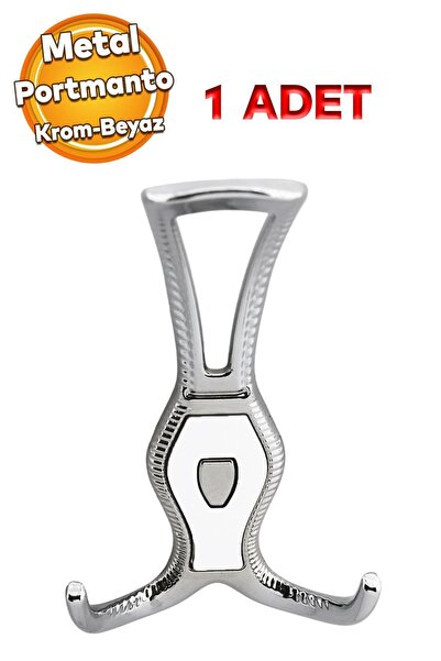 Badem10 Galata Portmanto Vestiyer Duvar Dolap Elbise Askısı Krom Metal Mobily...