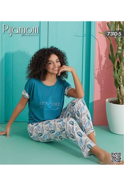 Pijamoni Set pijama damă - mânecă scurta