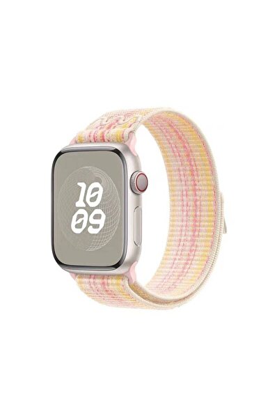 PSGT Apple Watch Uyumlu Seri: 3/4/5/6/7/8/9/se (42-44-45-49MM) Ve Seri10-11 (46MM) Kordon Hasır Örgü