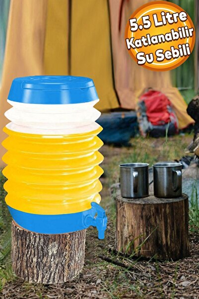 Badem10 Su Sebili Meşrubat Içecek Kabı Bidonu Musluklu Körüklü Damacana Akord...