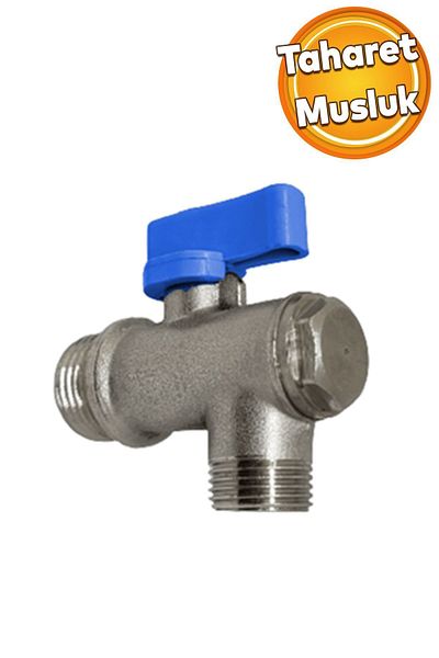 Badem10 Bidet Water Tap with Open Close Valve and Filter Sturdy Intermediate Faucet WC Toilet 0473