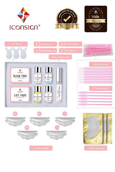 iconsign Lash Lift ® Kirpik Ve Kaş Lifting Seti, Kirpik Perması, Lash Lift Full Set
