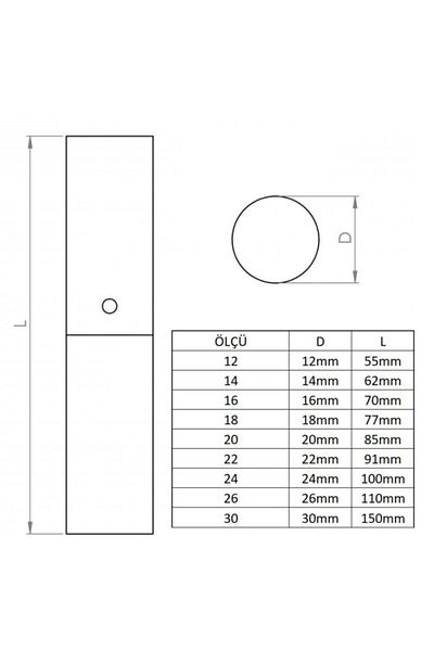 Badem10 Balama axă 12 mm Balamă ușă din fier