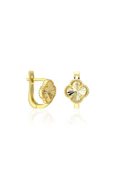 nevamkuyumculuk Parlak Yonca Küpeleri