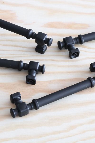 Badem10 Talas Negru Plat Metal 160 Mm 16 Cm Mobilier Bucătărie Sertar Dulap Dulap Capac Mâner Mâner
