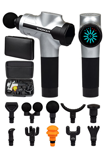 THOMAX Masaj Tabancası 10 Başlıklı Profesyonel Masaj Aleti