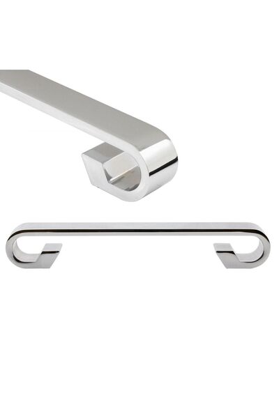 Badem10 Barida Mobilya Mutfak Çekmece Dolap Dolabı Kapak Kulpu Kulbu Krom Metal (128 MM-12.8 CM) Kulpları