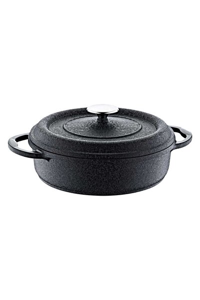 OMS Quartz Prime 3050 7 Piece Set - Biogranite Cast Pot Black Body Platinum Detailed