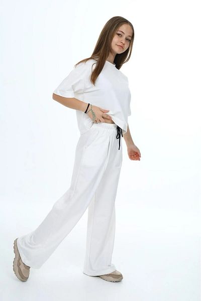Jannock Σετ φόρμας 100% βαμβακερό oversize μισό μανίκι για κορίτσι