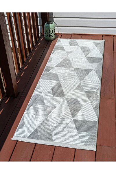Stylish and Durable Modern Acrylic Carpet - Easy to Clean Soft Machine Carpet 4102A GREY OLIVIA