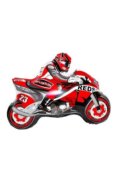 LOTUS PARTY Motorcycle Foil Balloon - 1 Piece Motorcycle Foil Balloon - Racing Themed Birthday Party Supplies