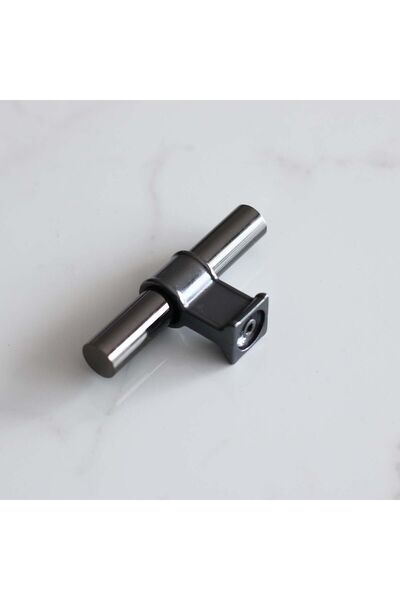 Badem10 Hisar Smoked Metal Button Έπιπλα με μονή βίδα Συρτάρι κουζίνας Ντουλάπα Ντουλάπα Λαβή Λαβή