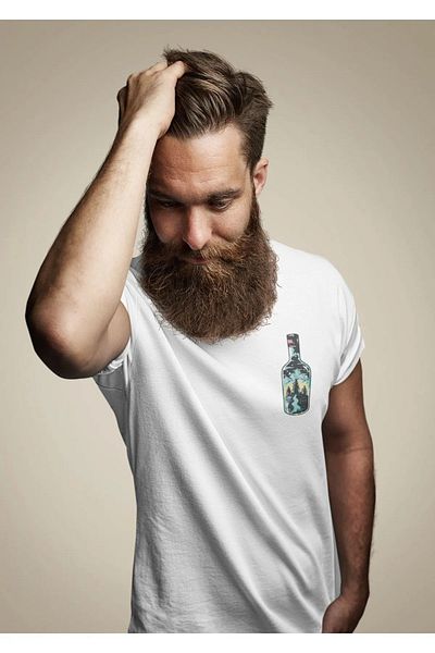Pasage Oversize εμπριμέ λευκό μπλουζάκι