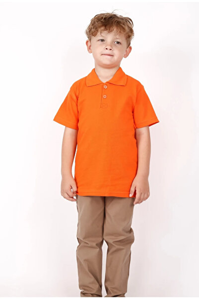 NOBLE STORE Παιδικό μπλουζάκι Comfort Polo Neck - Κοντό μανίκι, μονόχρωμο, Sc...