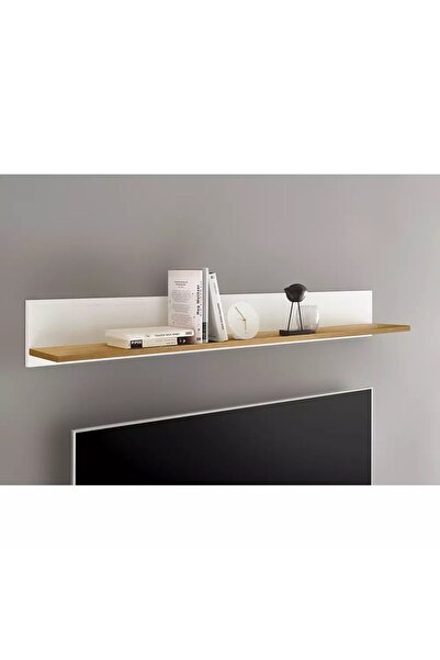 EGN WOODS 80x15x15 dekoratif 1 adet çerçevelik, duvar rafı, baharatlık, monte...