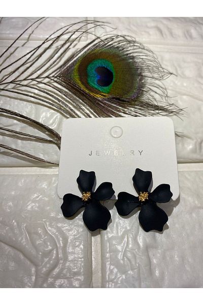 sema aksesuar Women's Flower Model Earrings - Floral Earrings