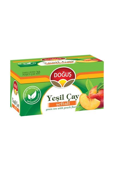 Doğuş Green Tea Peach 4 Pieces 20 Li X 1.75 Gr Filtered Bags